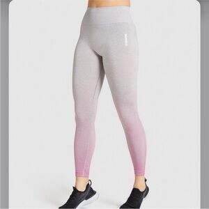 Gymshark Adapt Ombré Seamless Leggings - Gray and Pink
